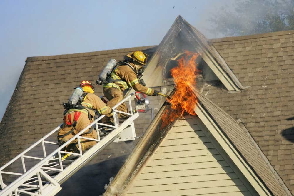 house on fire