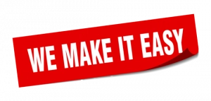 We make it easy sign
