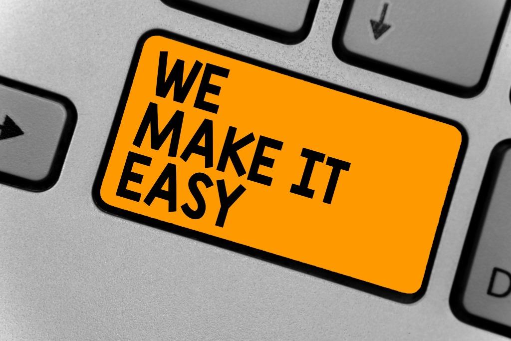 we make it easy button