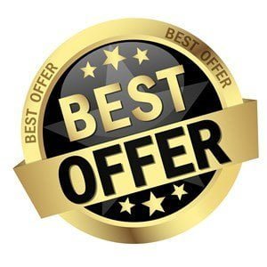 Gold Best Cash Offer Button