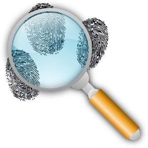 fingerprint and background checked image
