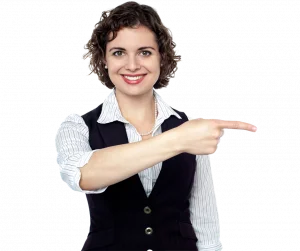 buy my home seller pointing to the right
