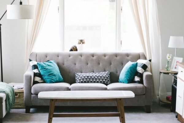 Air out the pillows and couch cushions