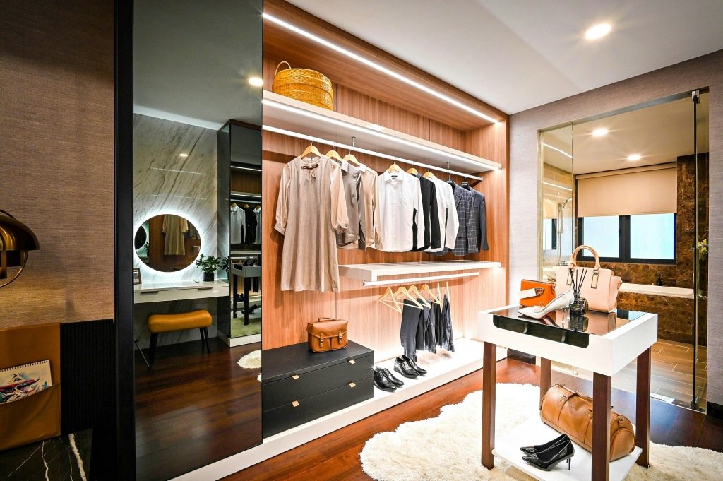 Custom closet with unique features