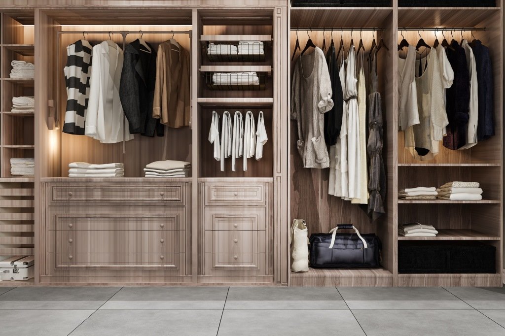 Custom contemporary closet