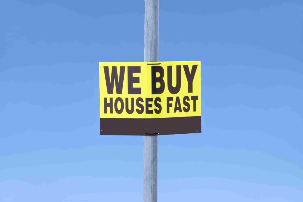 We buy foreclosed homes fast sign