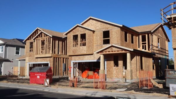 New-Build vs Resale Home - New houses under construction